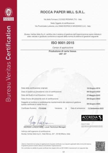 Certificate IT316248_ROCCA PAPER MILL S
