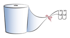 Reels for toilet papers